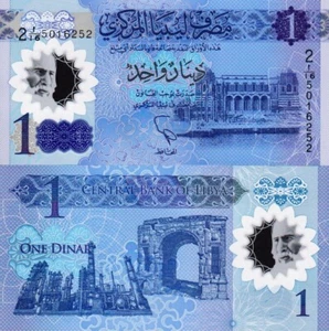 LIBYEN - Libyen 1 Dinar 2019 Polymer FDS - UNC - Bild 1 von 1