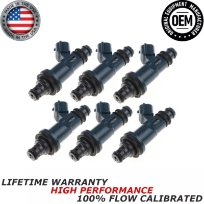 NEW x6 OEM DENSO FUEL INJECTORS FOR 1998-2004 Toyota Avalon 3.0L V6 #23250-20020 - Image 1 of 4