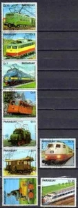 Züge Paraguay 1980 (24) Yvert Nr. 1807 bis 1813 und PA 853 + 854 gestempelt used - Bild 1 von 1