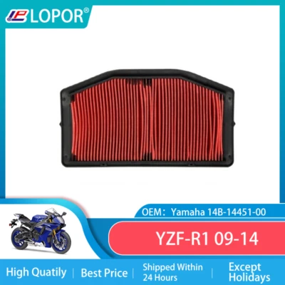 For Yamaha YZF-R1 14B 2009-2014 YZF R1 Motorcycle Air Intake Cleaner Filter - Image 1 of 4