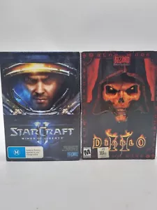 Diablo II / StarCraft Wings Of Liberty Blizzard Mulitplayer PC GAME Bundle - Picture 1 of 4