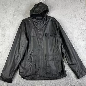 Chaqueta Hurley Para Hombre XL Negra Cremallera Completa Forrada de Vellón Manga Larga Capucha - Imagen 1 de 20