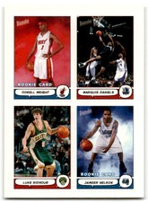 2005-06 Bazooka 4-on-1 Stickers Dorell Wright/Marquis Daniels/Luke