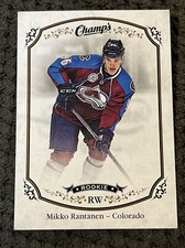 2015-16 Upper Deck Champ's Avalanche Hockey Card #267 Mikko Rantanen SP Rookie 