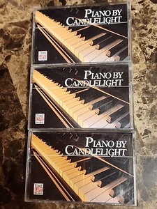 Time Life Cassettes set of 3 Piano Music -Piano By Candlelight- - Picture 1 of 4