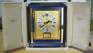 Vintage Jaeger LeCoultre Atmos Clock Royale Lapis Lauzli with box - Picture 1 of 16