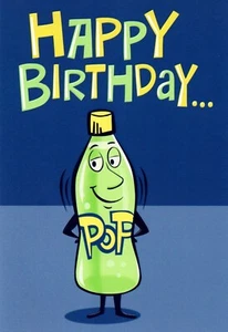 Divertida Tarjeta de CUMPLEAÑOS PARA PADRE, Top Pop Soda Pun Dad del Mundo LOL por Hallmark +✉ - Imagen 1 de 5