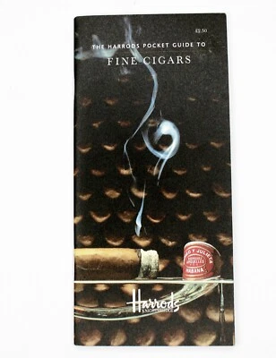 THE HARRODS POCKET GUIDE TO FINE CIGARS 1999 Pamphlet British Illustrated Guide - Image 1 of 4