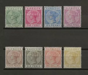 BARBADOS 1882/86 SG 89/103 (ex 97) MINT - Picture 1 of 2