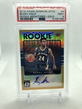 2016-17 Panini Donruss Optic BUDDY HIELD Rookie Sig Gold Auto 5/10 PSA 9 Mint