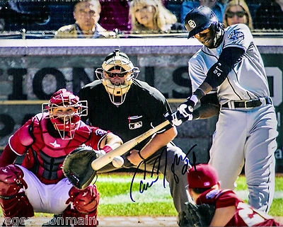 Foto firmada por Cameron Maybin de los Padres de San Diego 8x10 certificado de autenticidad LOM (PH1545) Foto 1 de 2