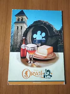 TRAPPISTE ORVAL BEER CARDBOARD SIGN VINTAGE ADVERTISEMENT CARTELLO - Foto 1 di 2