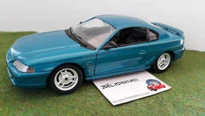 FORD MUSTANG GT 1994 Coupé turquoise 1/18 JOUEF EVOLUTION voiture miniature coll - Foto 1 di 8