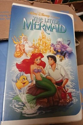 Disney The Little Mermaid VHS 1989 Diamond Edition/BANNED NAUGHTY COVER ART RARE - Image 1 of 2