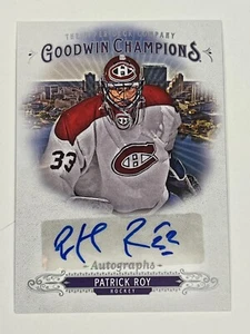 2018 UD Goodwin Champions Diamond Dealer Convention Patrick Roy auto #CDD-BB SP - Picture 1 of 4