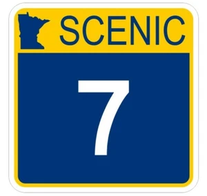 Minnesota Scenic State Highway 7 Sticker Decal R7122 Highway Route Sign  - Picture 1 of 1