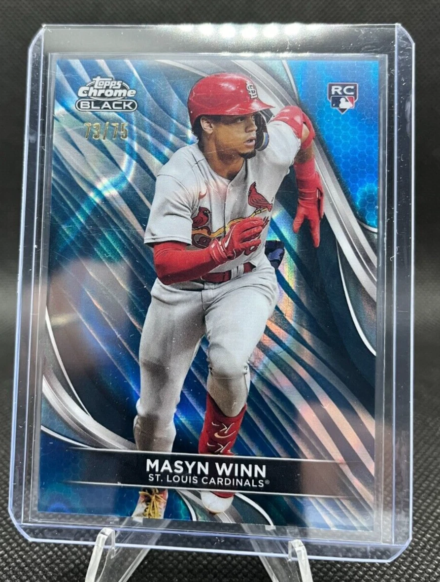 MASYN WINN RC BLUE LAVA /75 2024 Topps Chrome Black #46