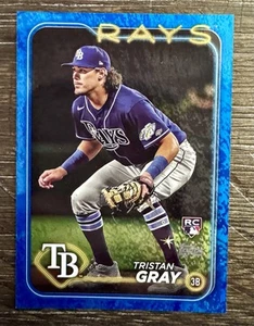 2024 Topps Tristan Gray Blue Foil #’ed 159/999 Rays Rookie RC - Picture 1 of 2