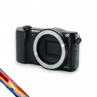 Sony Alpha A5100 24.3MP Mirrorless Compact Digital Camera Body Black F/ JAPAN - Image 1 of 4