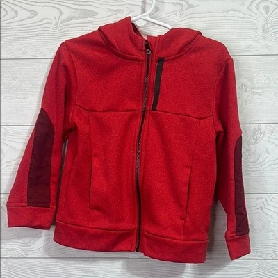 Chaqueta roja con cremallera y capucha Athletic Works para niños pequeños $T Foto 1 de 4