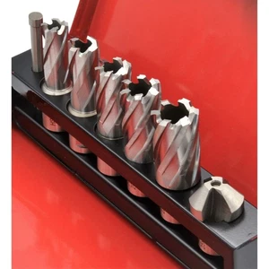 7 PC Weldon Shank HSS Annular Cutter Set with Countersink - Picture 1 of 8