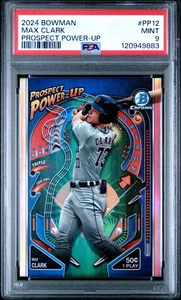 2024 Bowman Chrome- Max Clark -Prospect Power-Up #PP-12 Rookie Card-Tigers-PSA 9 - Picture 1 of 3