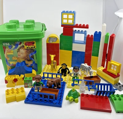 De Colección Lego Duplo Zoo Animales Clínica Lote Figuras Bloques Juguete Contenedor 100+ Piezas Foto 1 de 4