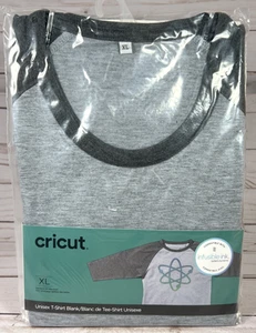Cricut Unisex Crewneck T-Shirt Sublimation Inusable Ink XL Grau 3/4 Arm 2x - Bild 1 von 7