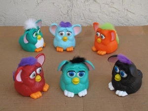 Vintage Furby McDonalds 1998 Happy Meal Spielzeug 6 Stück - Bild 1 von 12