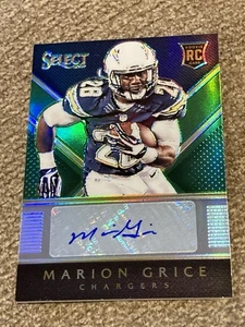Marion Grice 2014 Select Rookie Autographs Prizm Green RC SSP /5 Chargers - Bild 1 von 3