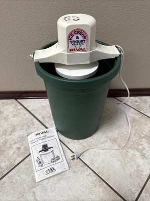 Congelador eléctrico de helado yogur Rival de colección 6 cuartos de galón modelo 8605 EE. UU. Foto 1 de 4