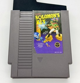 NES Nintendo Solomon&rsquo;s Key TESTED Authentic 5 Screw Cart Sleeve GUC SHIPS FREE
