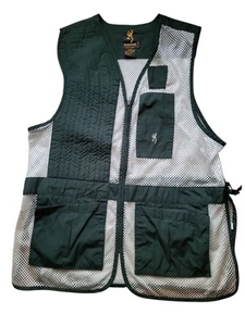 Browning Men's 2XL Trapper Creek Mesh Shooting Hunting Vest Green/Gray - Picture 1 of 11