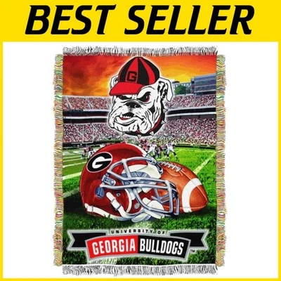 Georgia Bulldogs Lightweight Tapestry Blanket - Image 1 of 3