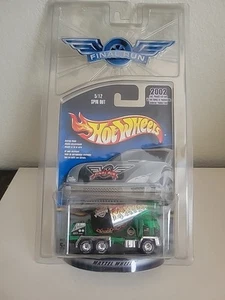 2002 Hot Wheels Final Run 5/12 SPIN-OUT Green/Chrome w/Real Riders Chrome - Picture 1 of 3