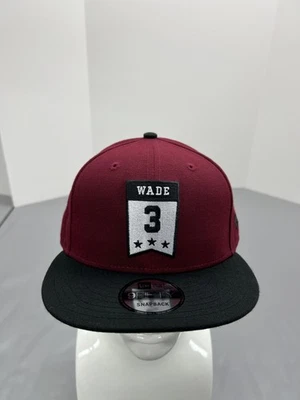 Gorra Miami Heat Snap Back Granate Negra NBA Baloncesto Dwyane Wade 3 New Era Foto 1 de 4