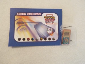 2002 WOTC POKEMON LEAGUE RAINBOW SEASON LICENSE + Badge - Bild 1 von 3