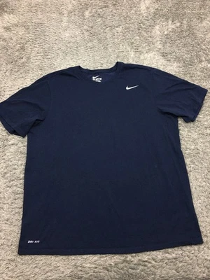 Camisa Nike DRI-FIT Para Hombre Talla 2XL Azul Manga Corta Corte Atlético Foto 1 de 4
