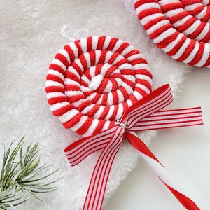 Festlicher Christbaumschmuck Set mit Stoff Weihnachtsstock und Lutscher Set - Bild 1 von 21