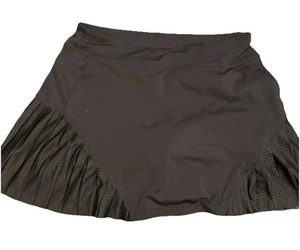 Under Armour Heatgear taillierter schwarzer Plissee-Skortrock Damen Medium schwarz - Bild 1 von 8