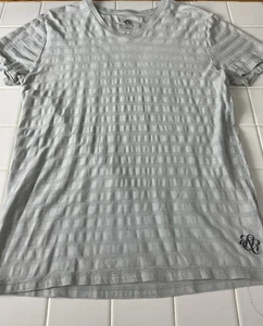 Rock and republic men’s size medium V-neck striped T-shirt gray logo - Picture 1 of 7