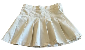 Minifalda grande plisada marfil de Mamba Jeans para mujer - Imagen 1 de 3