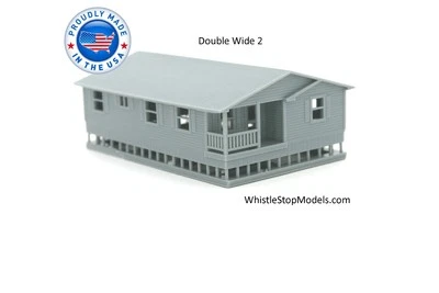 N Scale Double Wide Trailer house 2 - Image 1 of 4