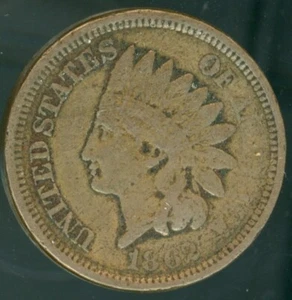 1862 1c Type 2 Copper Nickel G & Bonus - Picture 1 of 2