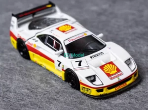 BN SH 1:64 White F40 LM #7 Racing Sports Model Diecast Metal Car - Picture 1 of 7
