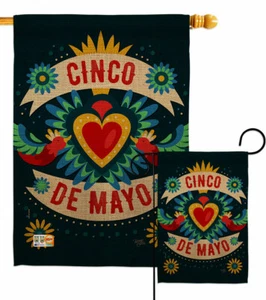 Cambaya Cinco De Mayo Garden Flag Summer Decorative Small Gift Yard House Banner - Picture 1 of 17