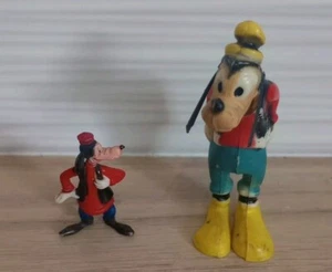 LOUIS MARX PLASTIC DISNEY GOOFY WOBBLY HEAD+ 1 OTHER 1950/60’s  FREE UK P&P - Picture 1 of 7