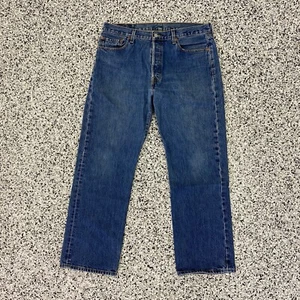 Vintage Levis Jeans Mens 501 XX 35x30.5 Made In Mexico Button Fly 90s Lightwash - Picture 1 of 7