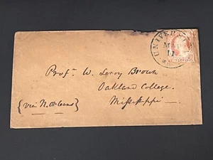 1850er IMPERF UNIVERSITY VA (ALBEMARLE) DPO! OAKLAND COLLEGE MS CONFEDERATE PROF - Bild 1 von 3