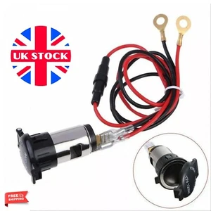 12V USB Car Cigarette Lighter Socket Power Charger Adapter Outlet Cable Fuse UK - Picture 1 of 7